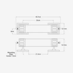 Openwork Wall Light, Bronze -AuraLiving Furniture Store 106890 openwork double dimensions