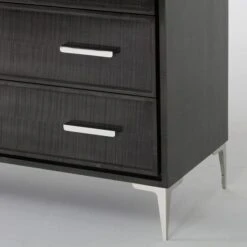 Chloe Chest Of Drawers, Tall 4 Chloe Chest Of Drawers, Tall -AuraLiving Furniture Store 134599 chloe dark tall chest detail