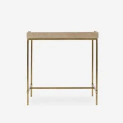 Edith Side Table, Latte Shagreen -AuraLiving Furniture Store 138134 new edith large side table ivory shagreen front