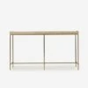 Edith Latte Console Table, Latte Shagreen