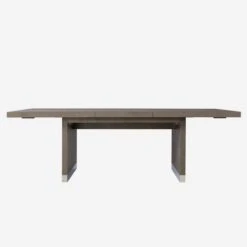 Raffles Grey Extending Dining Table -AuraLiving Furniture Store 139628 raffles ext dining table grey front extended