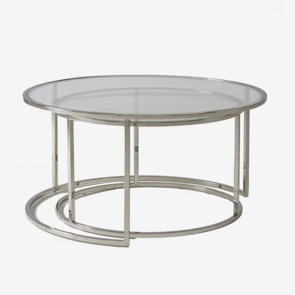 Harlan Silver Nested Coffee Table 1 Harlan Silver Nested Coffee Table