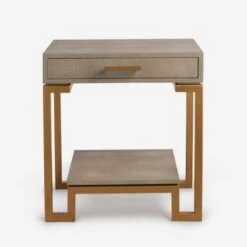 Flex Cream Side Table, Cream -AuraLiving Furniture Store 141152 flex side table cream front