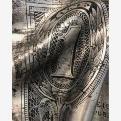Dollar Bill Masterpiece Artwork -AuraLiving Furniture Store 143330 dollar close up