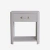 Moby White Bedside Table