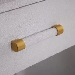 Moby White Bedside Table -AuraLiving Furniture Store 146384 moby white detail