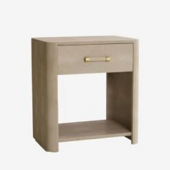 Moby Cream Bedside Table