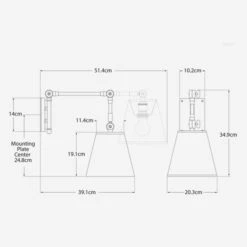 Graves Wall Light, Polished Nickel -AuraLiving Furniture Store 148490 graves dimensions