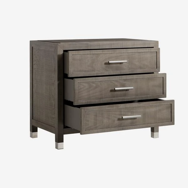 Raffles Nightstand, Grey 2 Raffles Nightstand, Grey - Image 2
