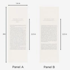 Great Gatsby Wallpaper, Large Panel A + B -AuraLiving Furniture Store 204009 gatsby dimensions