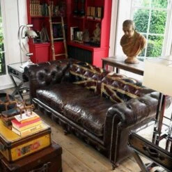 Rebel Union Jack Sofa 10 Rebel Union Jack Sofa -AuraLiving Furniture Store 204176 chesterfield rebel uj sofa lifestyle