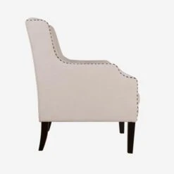 Bassett Chair, Cream -AuraLiving Furniture Store 204190 bassett chair cream side