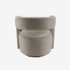 Madison Swivel Chair, Dove Grey Velvet -AuraLiving Furniture Store 204289 madison swivel chair dove grey back