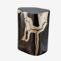 Petrified Log Side Table Or Stool -AuraLiving Furniture Store 204602 petrified log stool 4