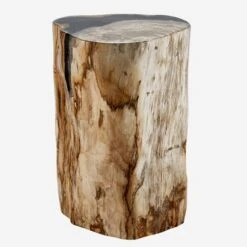 Petrified Log Side Table Or Stool -AuraLiving Furniture Store 204604 petrified log stool 6