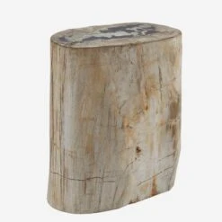 Petrified Log Side Table Or Stool -AuraLiving Furniture Store 204608 petrified log stool 11