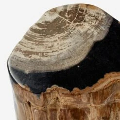 Petrified Log Side Table Or Stool -AuraLiving Furniture Store 204610 petrified log stool detail 3
