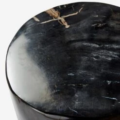Petrified Log Side Table Or Stool -AuraLiving Furniture Store 204612 petrified log stool detail 5