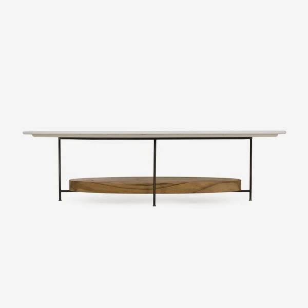 Olivia White Coffee Table, White Lacquer 2 Olivia White Coffee Table, White Lacquer - Image 2