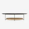 Olivia Black Coffee Table, Black Marble