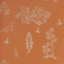 Wychwood Melon Orange Wallpaper