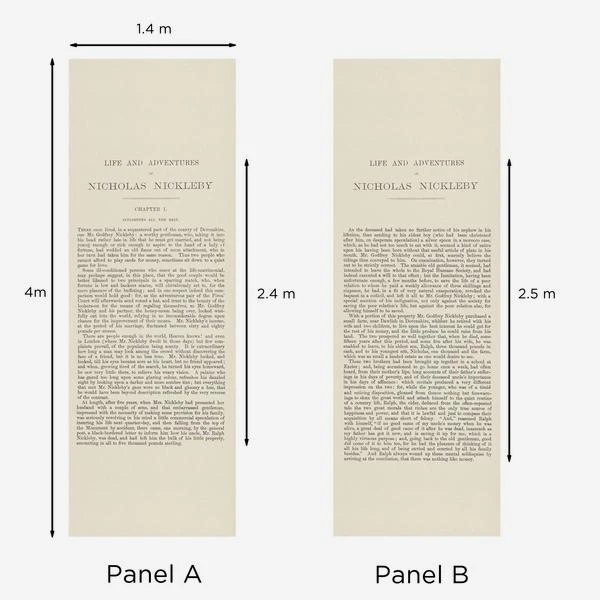 Nicholas Nickleby Wallpaper, Large Panel A + B 1 Nicholas Nickleby Wallpaper, Large Panel A + B