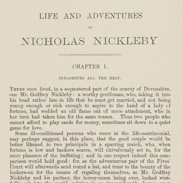 Nicholas Nickleby Wallpaper, Large Panel A + B 6 Nicholas Nickleby Wallpaper, Large Panel A + B - Image 6
