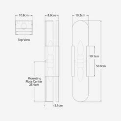 Melange Wall Light, Antique-Burnished Brass/Alabaster -AuraLiving Furniture Store 207647 melange dimensions