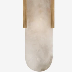 Melange Wall Light, Antique-Burnished Brass/Alabaster -AuraLiving Furniture Store 207648 melange wall light in antique burnished brass with alabaster