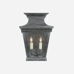 Elsinore Wall Lantern, Weathered Zinc