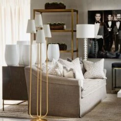Montreuil Floor Lamp, Gild