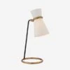 Clarkson Table Lamp, Black And Hand-rubbed Antique Brass