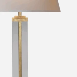 Wright Table Lamp, Gilded Iron And Glass -AuraLiving Furniture Store 208007 wright table lamp in gilded iron and glass