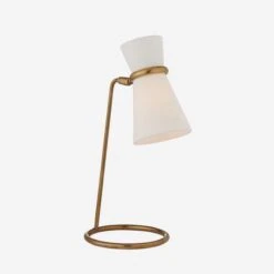 Clarkson Table Lamp, Hand-Rubbed Antique Brass