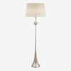 Dover Floor Lamp, Burnished Silver Leaf