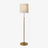 Bryant Floor Lamp, Hand-Rubbed Antique Brass