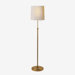 Bryant Floor Lamp, Hand-Rubbed Antique Brass