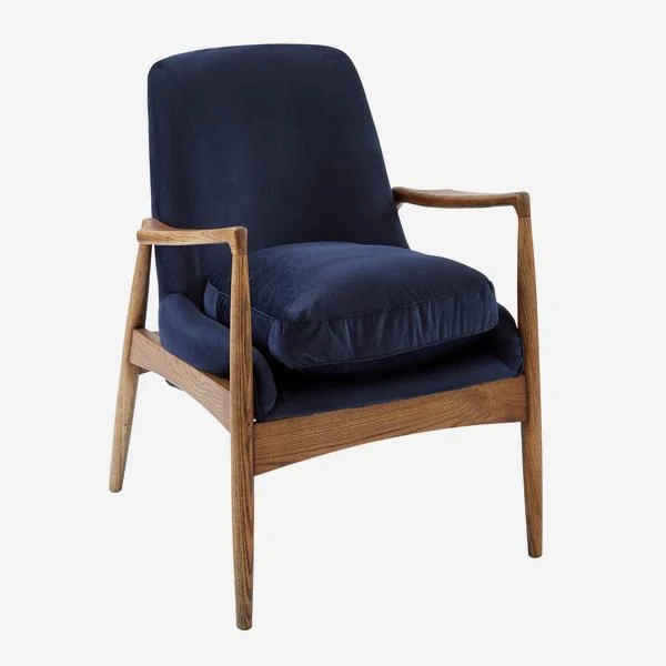 Crispin Chair Chair, Blue 1 Crispin Chair Chair, Blue