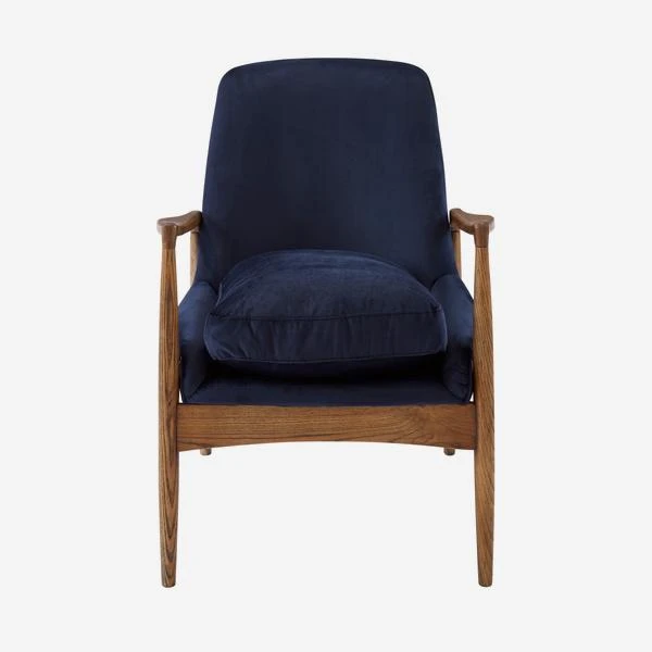 Crispin Chair Chair, Blue 2 Crispin Chair Chair, Blue - Image 2