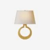 Ring Form Wall Light, Gilded
