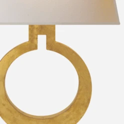 Ring Form Wall Light, Gilded -AuraLiving Furniture Store 208585 ring form large wall sconce in gild