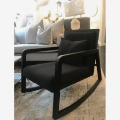 Jed Black Rocking Chair -AuraLiving Furniture Store 208633 jed lifestyle 2