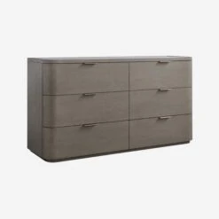 Hampstead Chest Of Drawers -AuraLiving Furniture Store 210481 hampstead dresser smoked oak angle