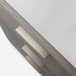 Hampstead Chest Of Drawers -AuraLiving Furniture Store 210482 hampstead dresser smoked oak detail