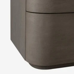 Hampstead Nightstand -AuraLiving Furniture Store 210498 hampstead nightstand 3 draws smoked oak detail web 3