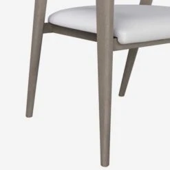 Hampstead Dining Chairs -AuraLiving Furniture Store 210551 hampstead dining chair smoked oak and fallon white leather detail 2