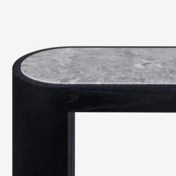 Hampstead Charcoal Console Table -AuraLiving Furniture Store 210575 hampstead console table charcoal oak detail