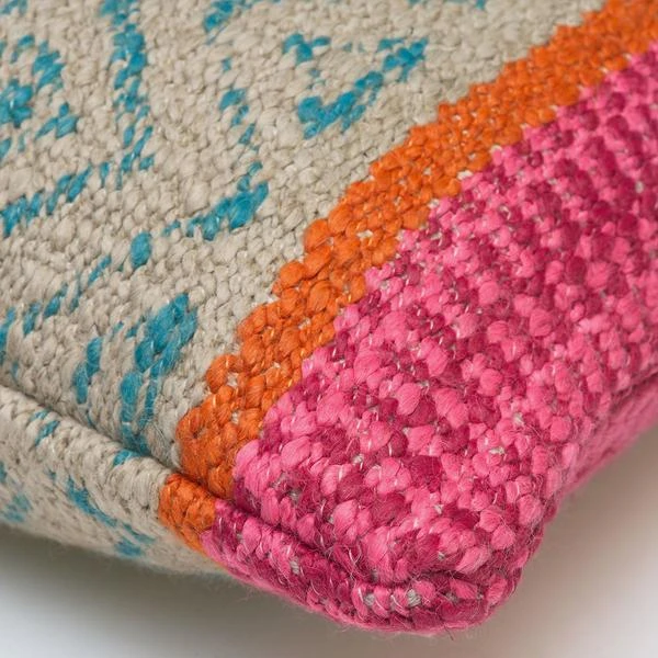 Pampas Teal Rectangle Cushion 2 Pampas Teal Rectangle Cushion - Image 2