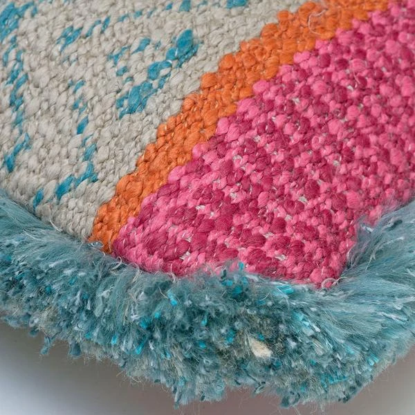 Pampas Teal / Cuban Rectangle Cushion 2 Pampas Teal / Cuban Rectangle Cushion - Image 2