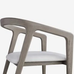 Hampstead Dining Chairs -AuraLiving Furniture Store 211590 hampstead dining chair smoked oak and fallon white leather detail 3